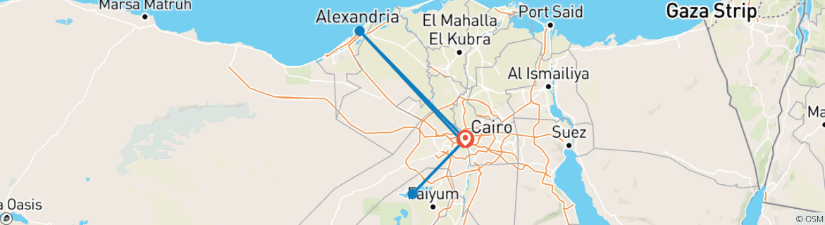 Imagen de un mapa que muestra la ruta del circuito