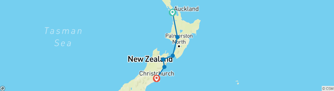 Kaart van Klassieke steden & hoogtepunten van de kust