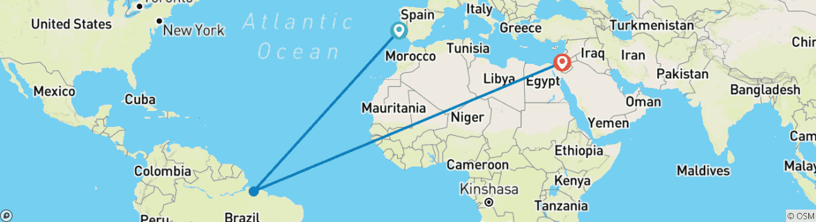 Imagen de un mapa que muestra la ruta del circuito