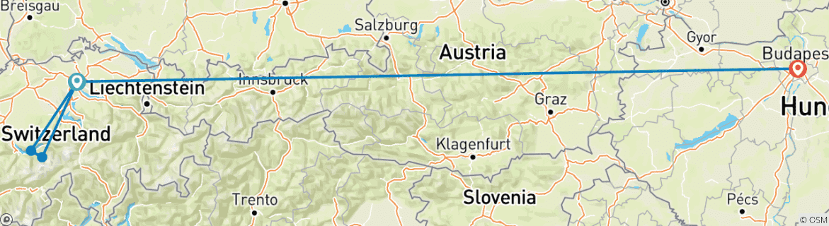 Imagen de un mapa que muestra la ruta del circuito