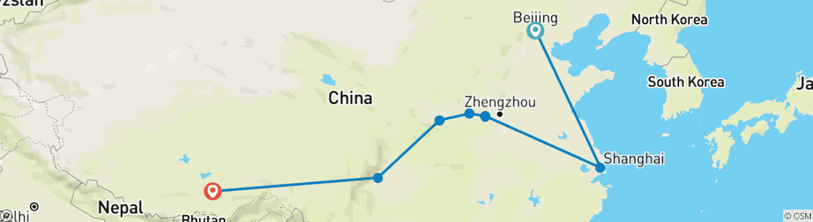 Imagen de un mapa que muestra la ruta del circuito