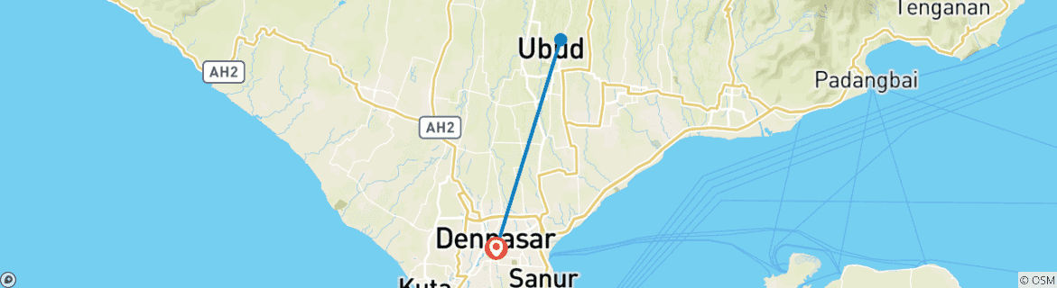 Image d'une carte montrant l'itinéraire du circuit