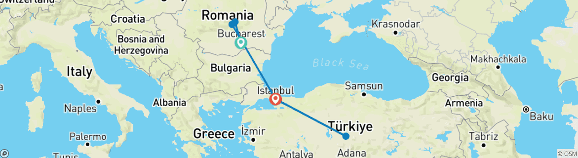 Imagen de un mapa que muestra la ruta del circuito