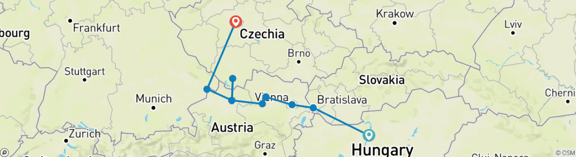 Imagen de un mapa que muestra la ruta del circuito