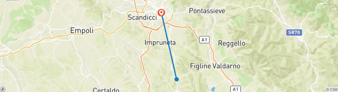 Imagen de un mapa que muestra la ruta del circuito