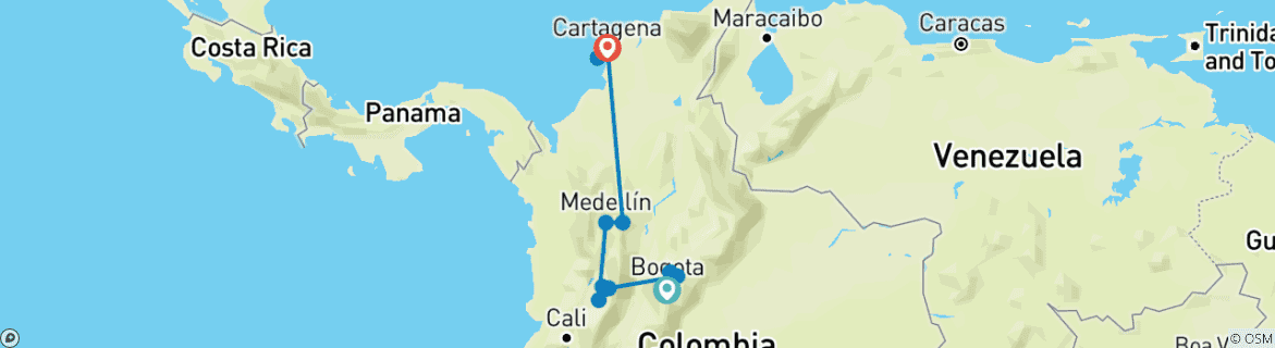 Imagen de un mapa que muestra la ruta del circuito