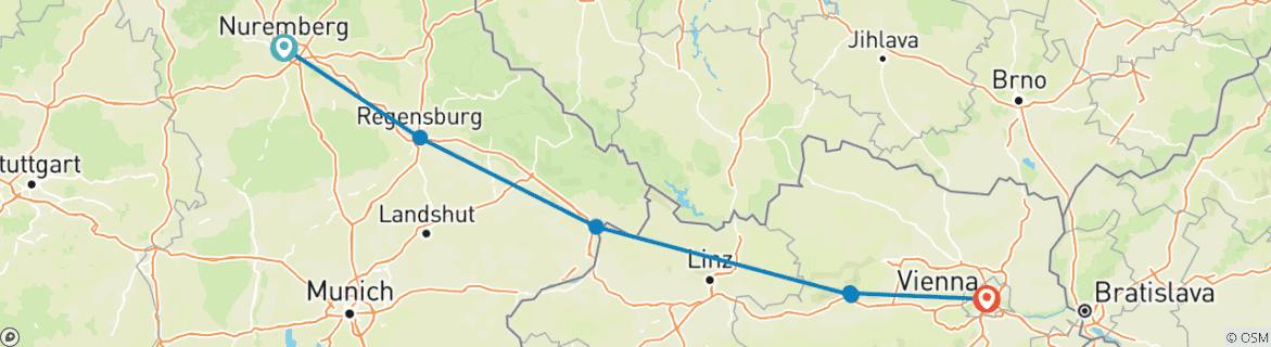 Imagen de un mapa que muestra la ruta del circuito