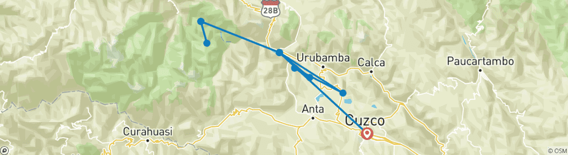 Imagen de un mapa que muestra la ruta del circuito