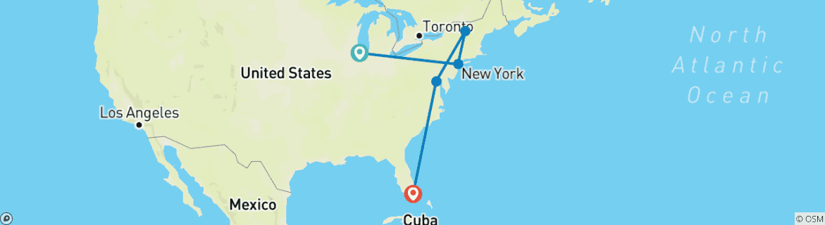 Imagen de un mapa que muestra la ruta del circuito