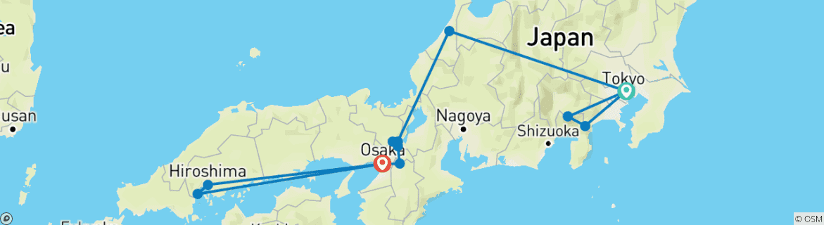 Imagen de un mapa que muestra la ruta del circuito