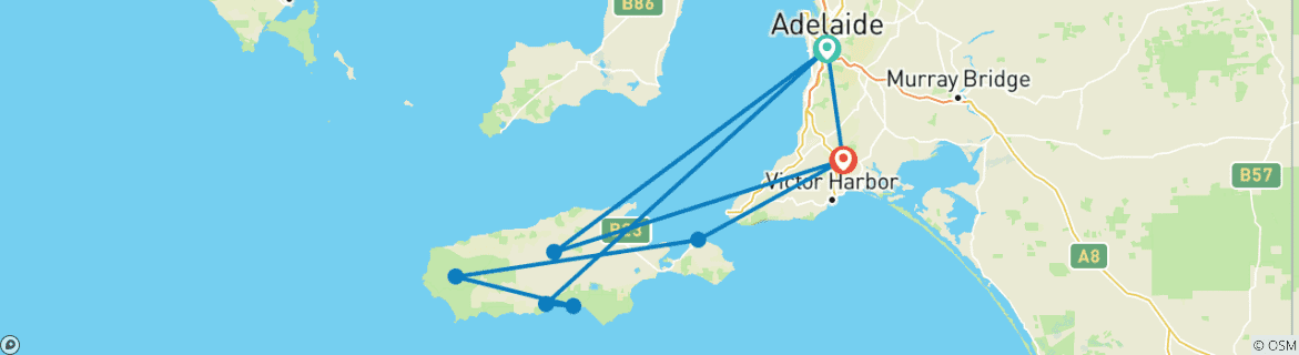 Imagen de un mapa que muestra la ruta del circuito