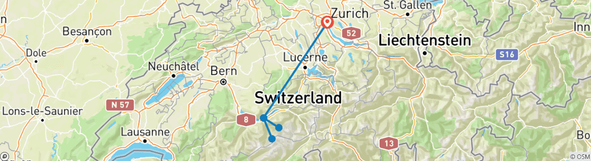 Imagen de un mapa que muestra la ruta del circuito