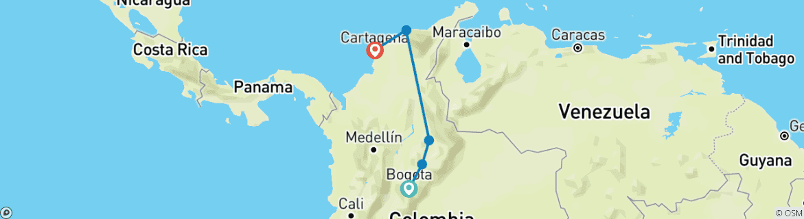 Imagen de un mapa que muestra la ruta del circuito