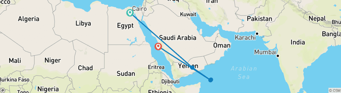Imagen de un mapa que muestra la ruta del circuito