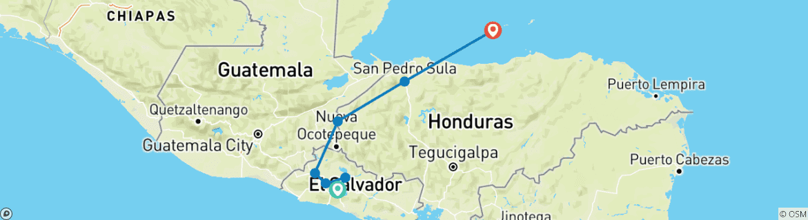 Imagen de un mapa que muestra la ruta del circuito