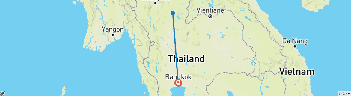 Image d'une carte montrant l'itinéraire du circuit