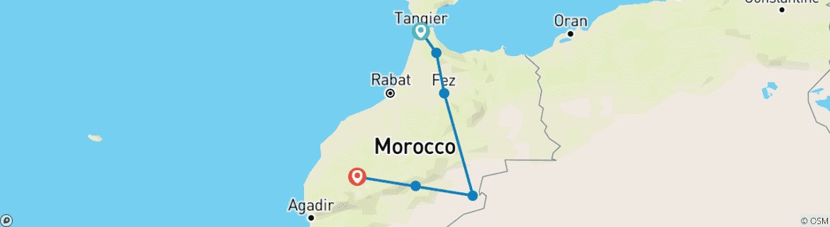 Imagen de un mapa que muestra la ruta del circuito