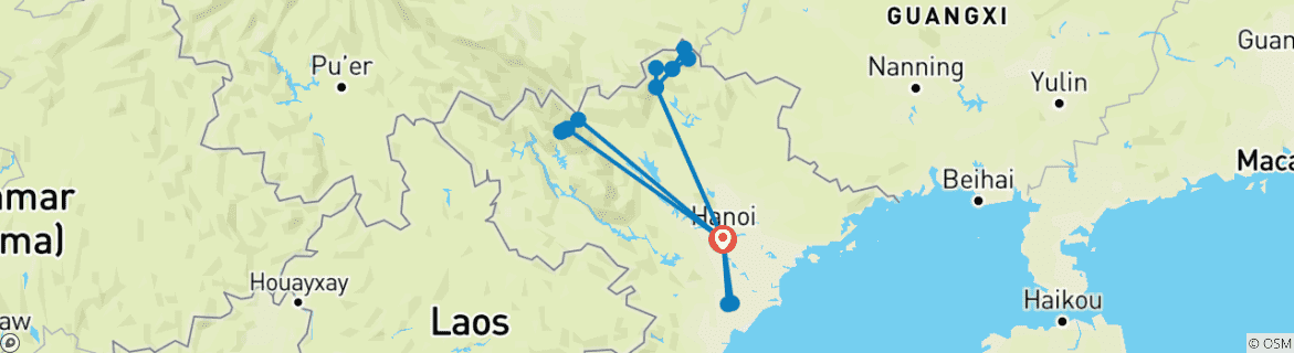 Imagen de un mapa que muestra la ruta del circuito