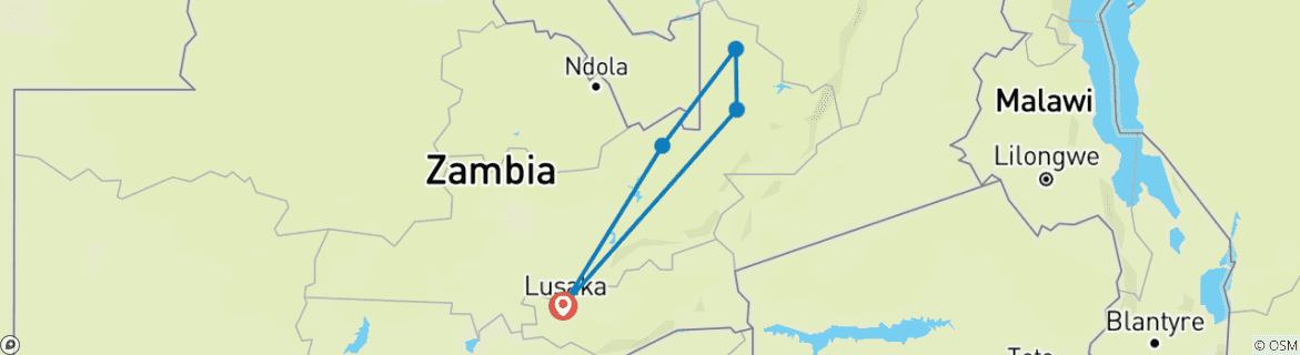 Imagen de un mapa que muestra la ruta del circuito