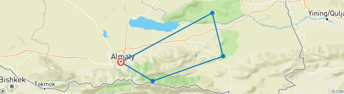 Imagen de un mapa que muestra la ruta del circuito