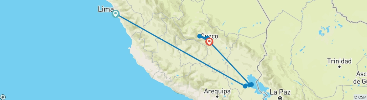 Imagen de un mapa que muestra la ruta del circuito