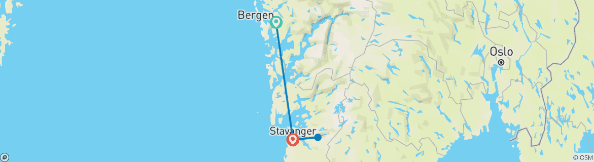 Image d'une carte montrant l'itinéraire du circuit