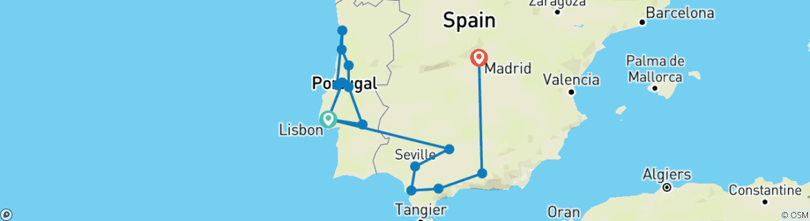 Imagen de un mapa que muestra la ruta del circuito