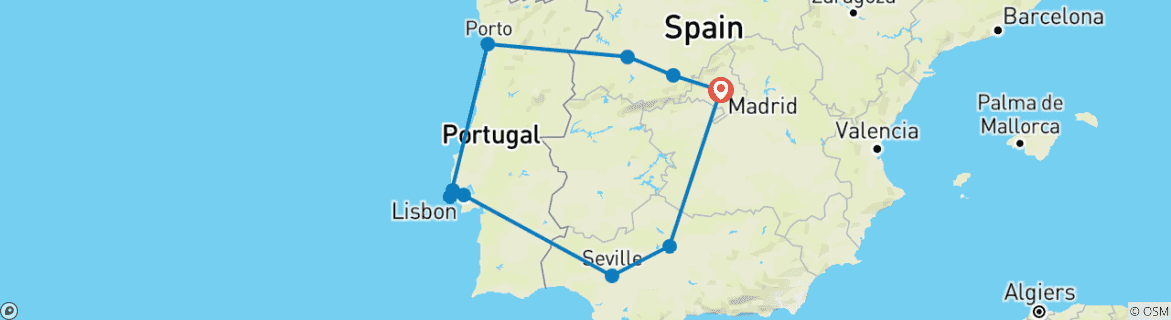Imagen de un mapa que muestra la ruta del circuito
