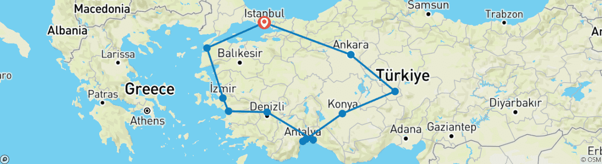 Imagen de un mapa que muestra la ruta del circuito