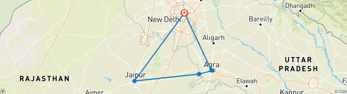 Imagen de un mapa que muestra la ruta del circuito