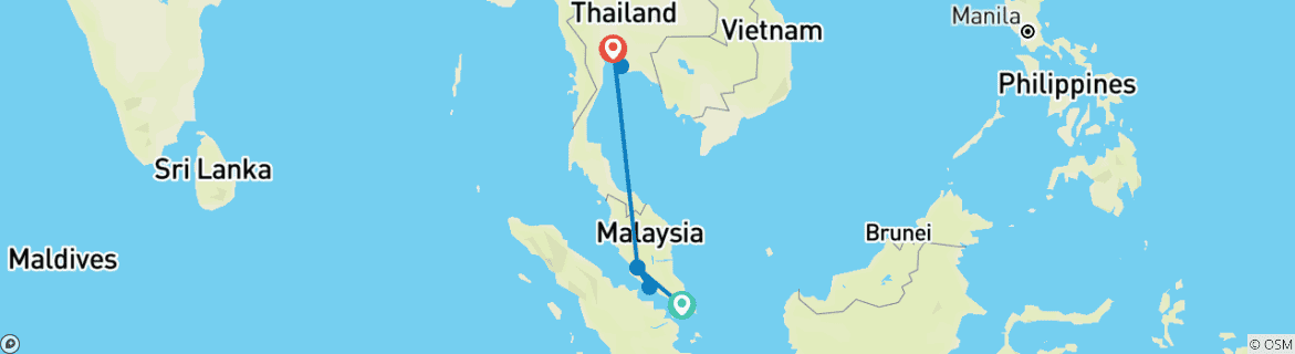 Imagen de un mapa que muestra la ruta del circuito