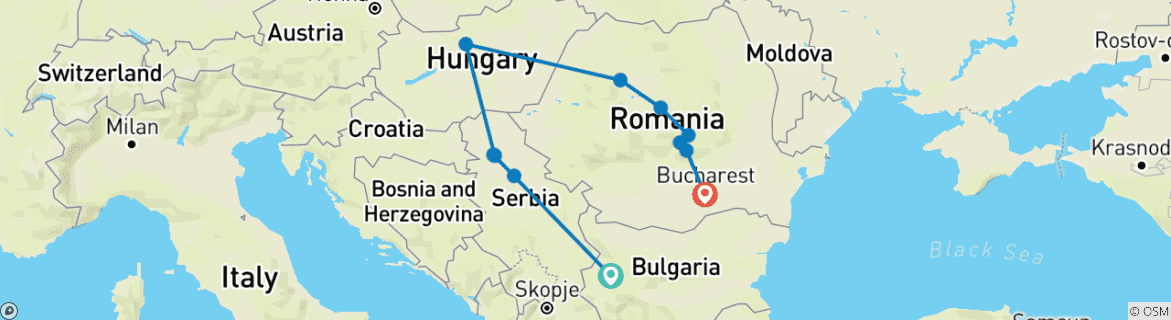 Imagen de un mapa que muestra la ruta del circuito