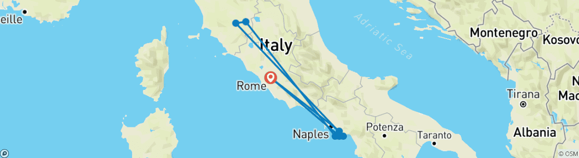 Imagen de un mapa que muestra la ruta del circuito