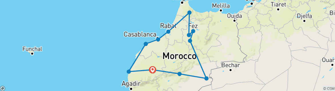 Imagen de un mapa que muestra la ruta del circuito