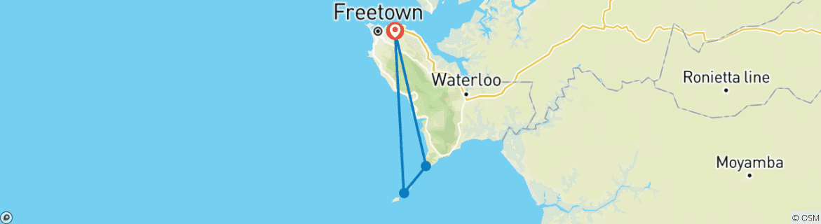 Imagen de un mapa que muestra la ruta del circuito