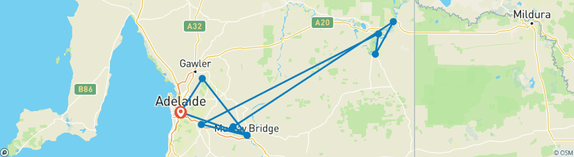 Imagen de un mapa que muestra la ruta del circuito