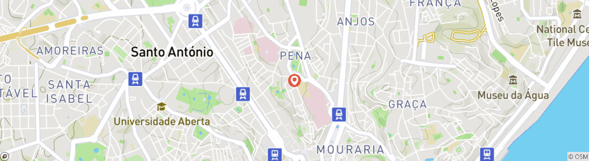 Carte du circuit Lisboa Cultural - expérience de courte durée en vélo