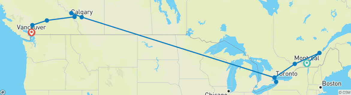 Imagen de un mapa que muestra la ruta del circuito