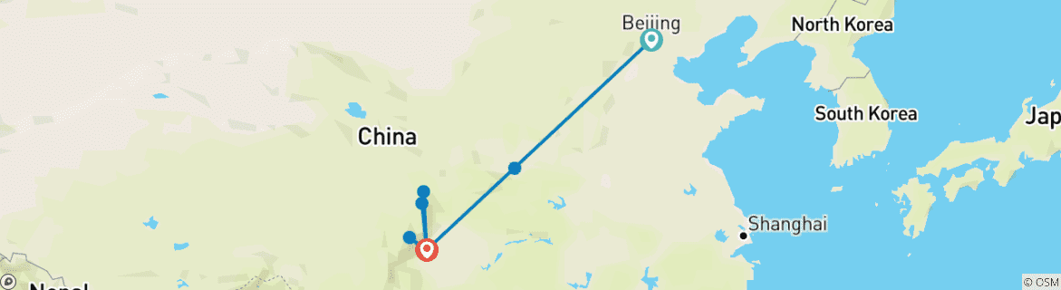 Imagen de un mapa que muestra la ruta del circuito