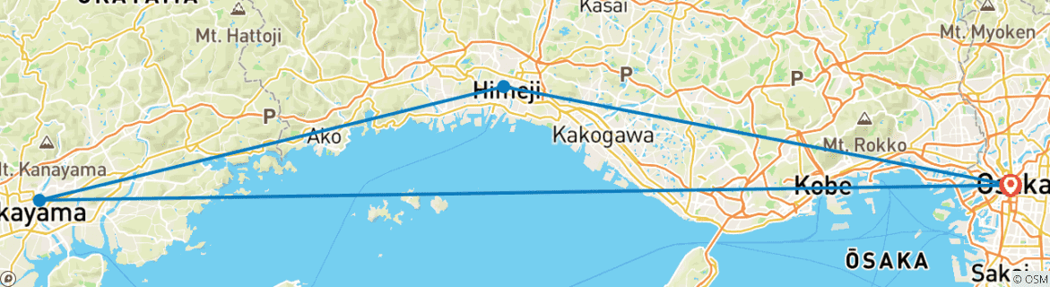 Image d'une carte montrant l'itinéraire du circuit