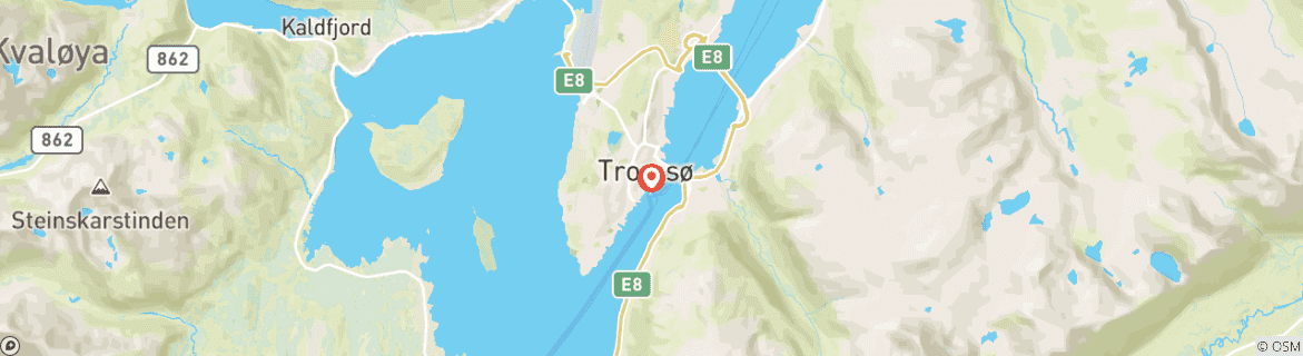 Kaart van Arctisch avontuur onder het noorderlicht