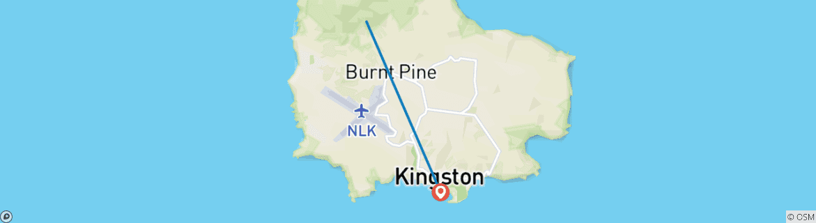Image d'une carte montrant l'itinéraire du circuit
