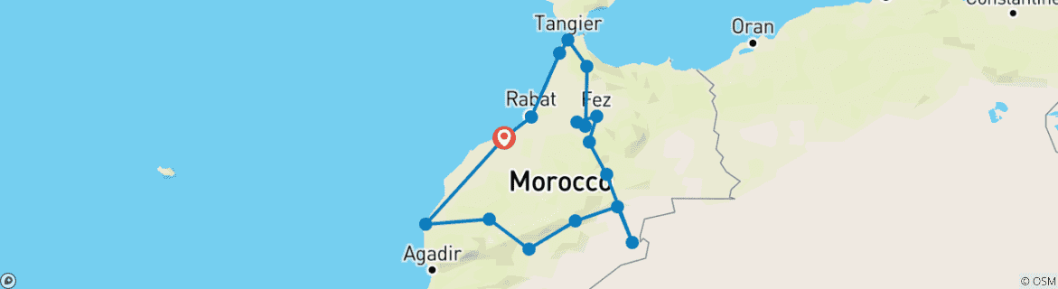 Imagen de un mapa que muestra la ruta del circuito