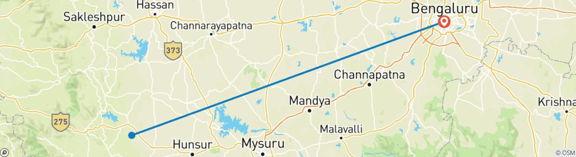 Imagen de un mapa que muestra la ruta del circuito