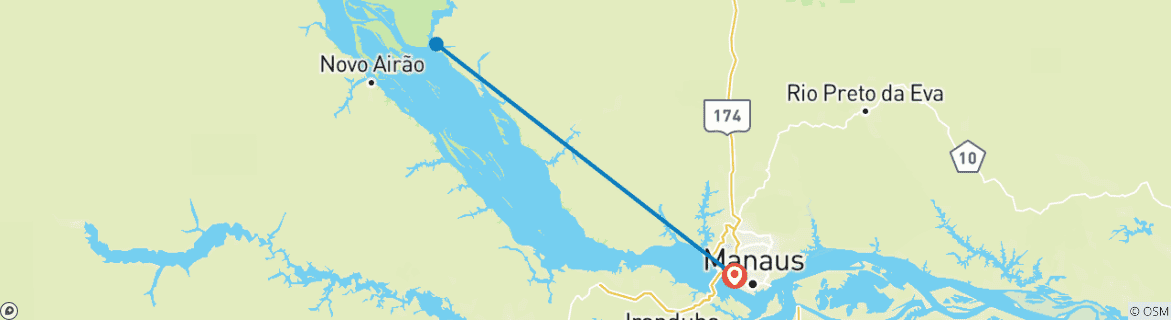Image d'une carte montrant l'itinéraire du circuit