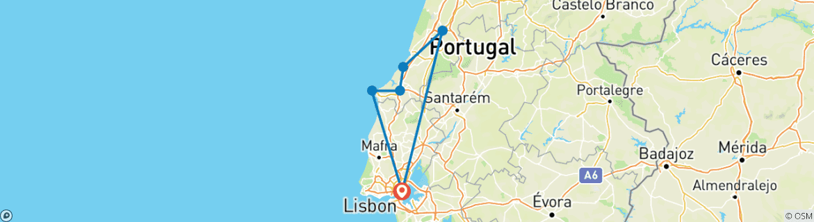 Imagen de un mapa que muestra la ruta del circuito