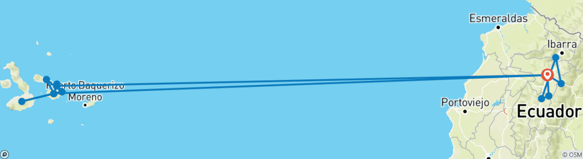 Karte von Ecuador & Galapagos: Sternstunden mit Amazonas