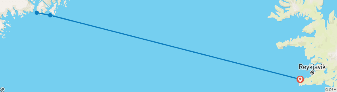 Image d'une carte montrant l'itinéraire du circuit