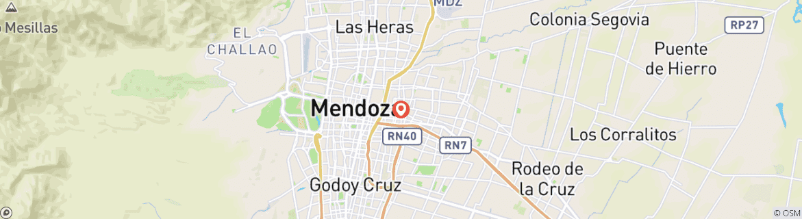 Carte du circuit Forfait de bienvenue à Mendoza (3 jours)