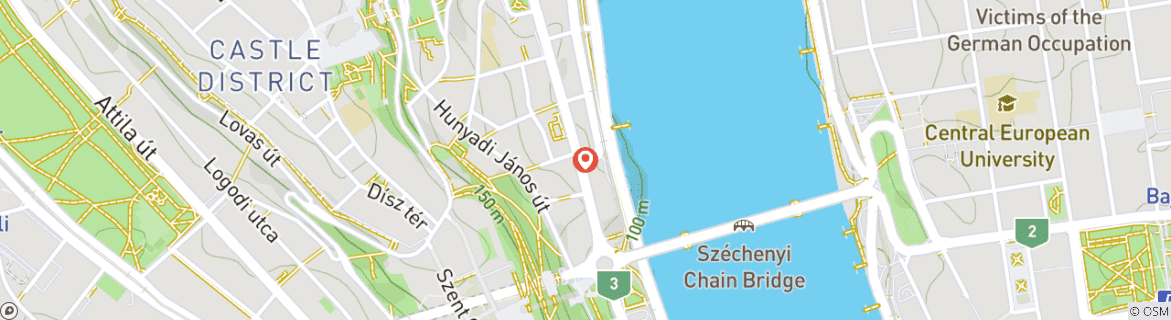 Carte du circuit 5 jours de magie à Budapest